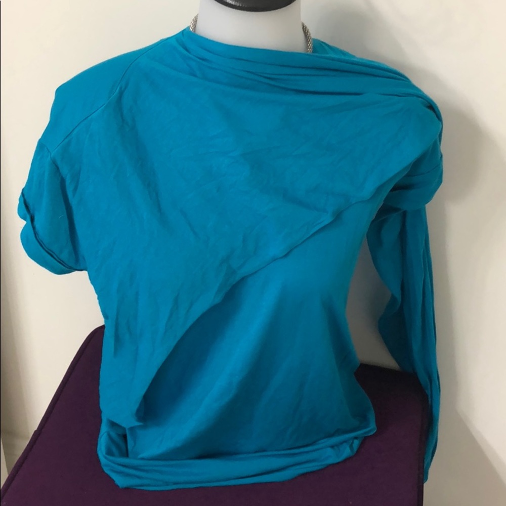 BCBGMAXAZRIA XS T-shirt with scarf design - Picture 2 of 8
